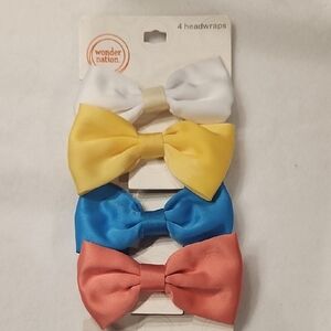 Wonder Nation White and Yellow Hair Bow Set Accessories